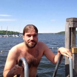 Årets första dopp vid Örnberget