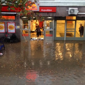 Översvämningar  Aspudden