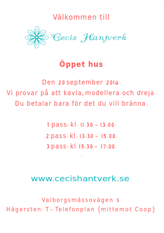 cecis hantverk prova på kurs