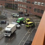 Gångtrafikant påkörd i Sjöviksbacken