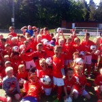 Full fart på fotbollsskolan
