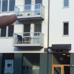 ”Trut fast på balkong”