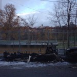 Bilbrand vid Aspuddens idrottsplats