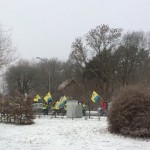 Demonstrationståg genom stadsdelen