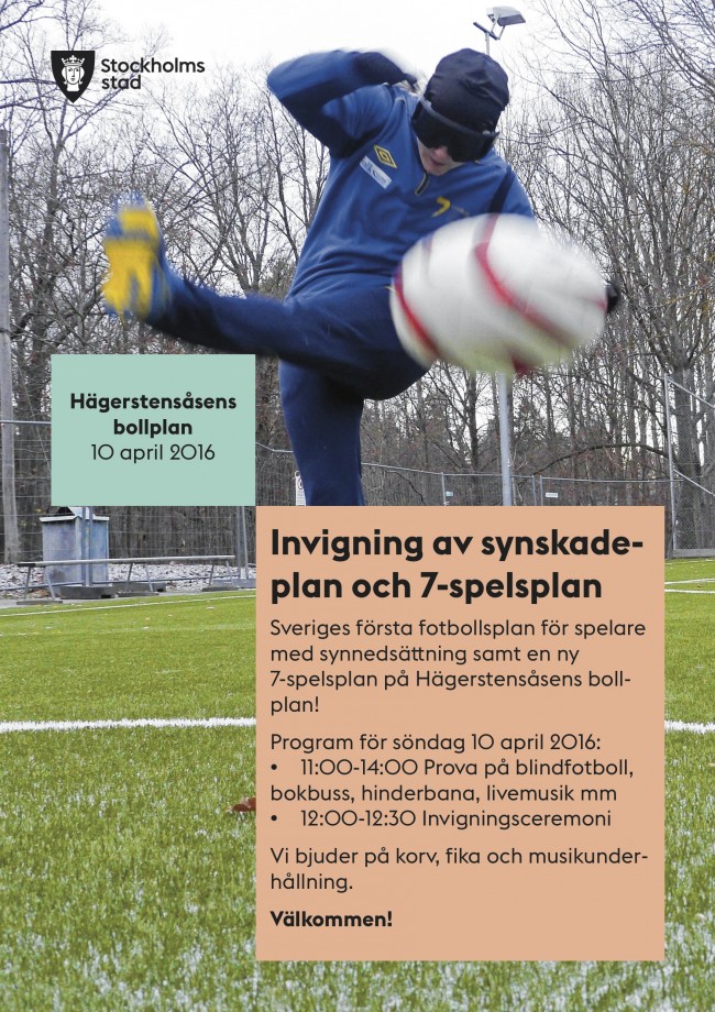 affisch invigning Hägerstensåsen 2016