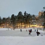 Populär skridskois på Axelsbergs BP