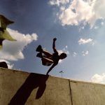 Prova parkour i Fruängen