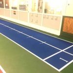 MIK Tennis bygger löparbana i tennishallen