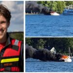 Hjälten: Tor räddade familj på den brinnande båten på Mälaren