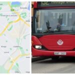 Man ofredade flickor på buss