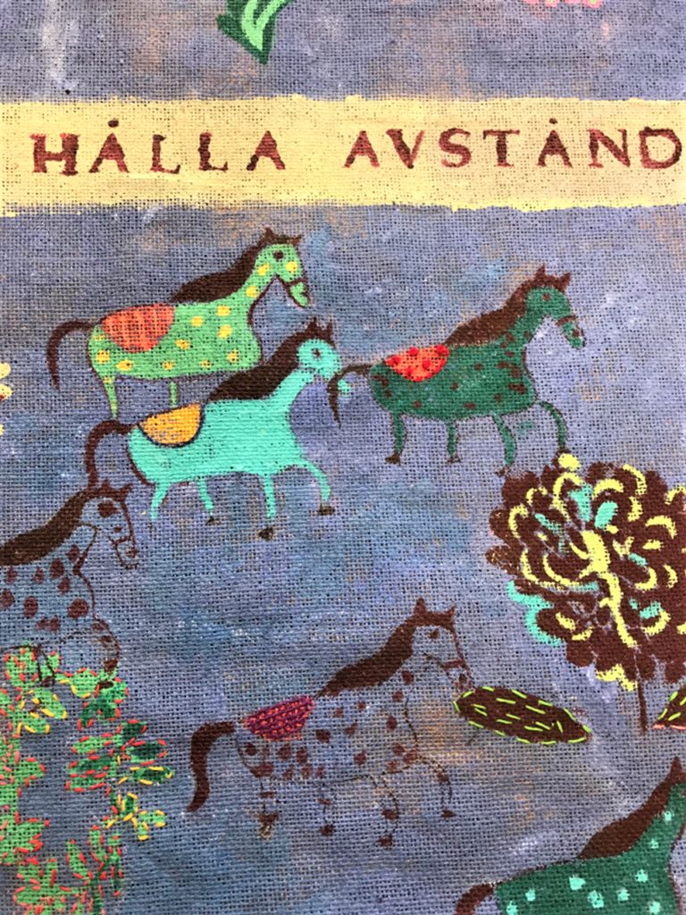 Konstverk med hästar