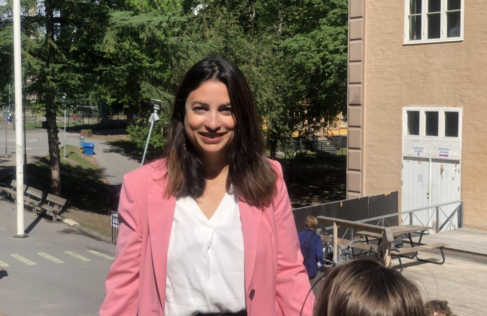 kvinna vänsterpartiledare