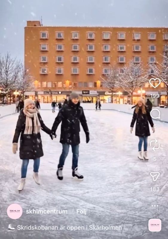 Bild över skridskobana