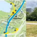 Byggstart för gula linjen i Trekantsparken: Ett antal träd ska fällas