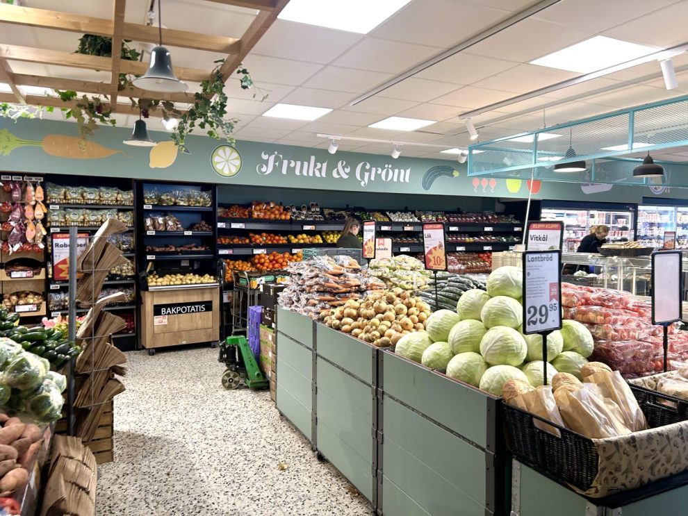 Frukt avdelning i en butik