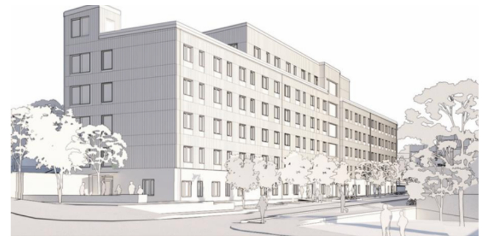 Bild på tänkt byggnad