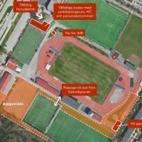 Karta över idrottshall.