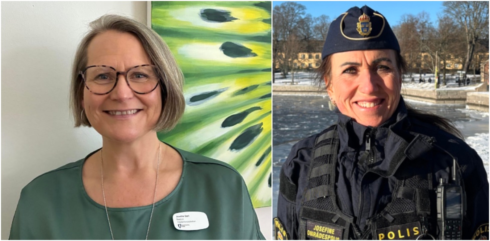 collage två kvinnor