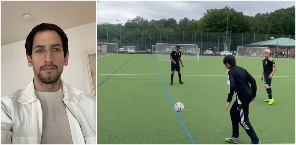 collage man fotbollsspelare