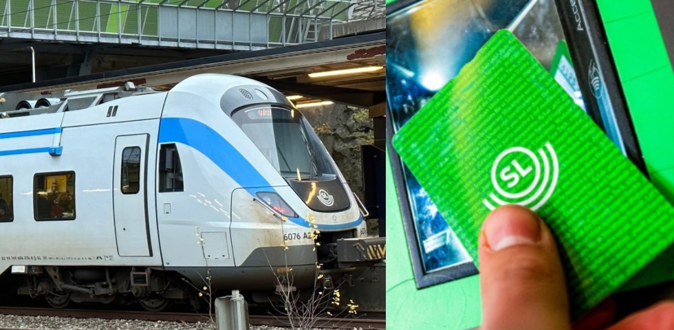 Pendeltåg och ett SL-kort