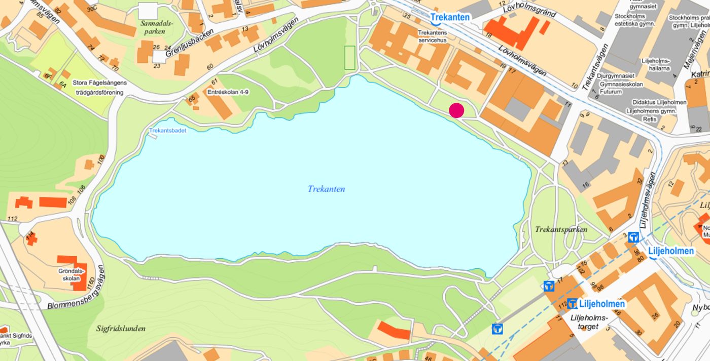 trekanten karta