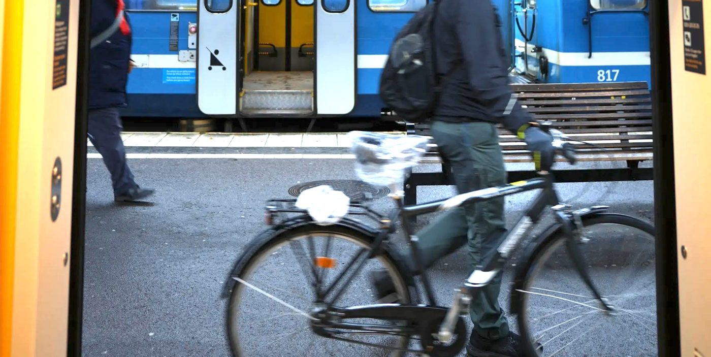 cykel och pendeltåg