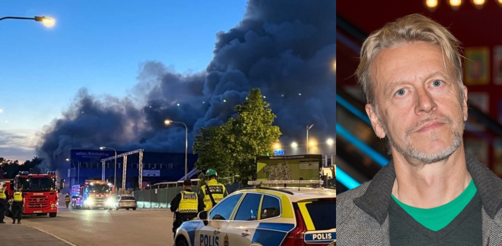 man brandrök kollage
